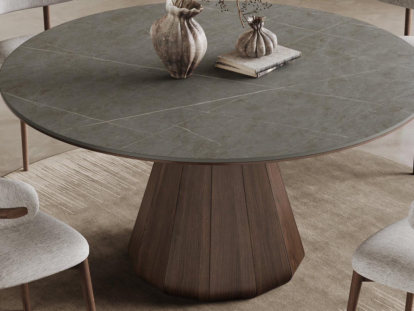 ERIC | GRAY MARBLED CERAMIC