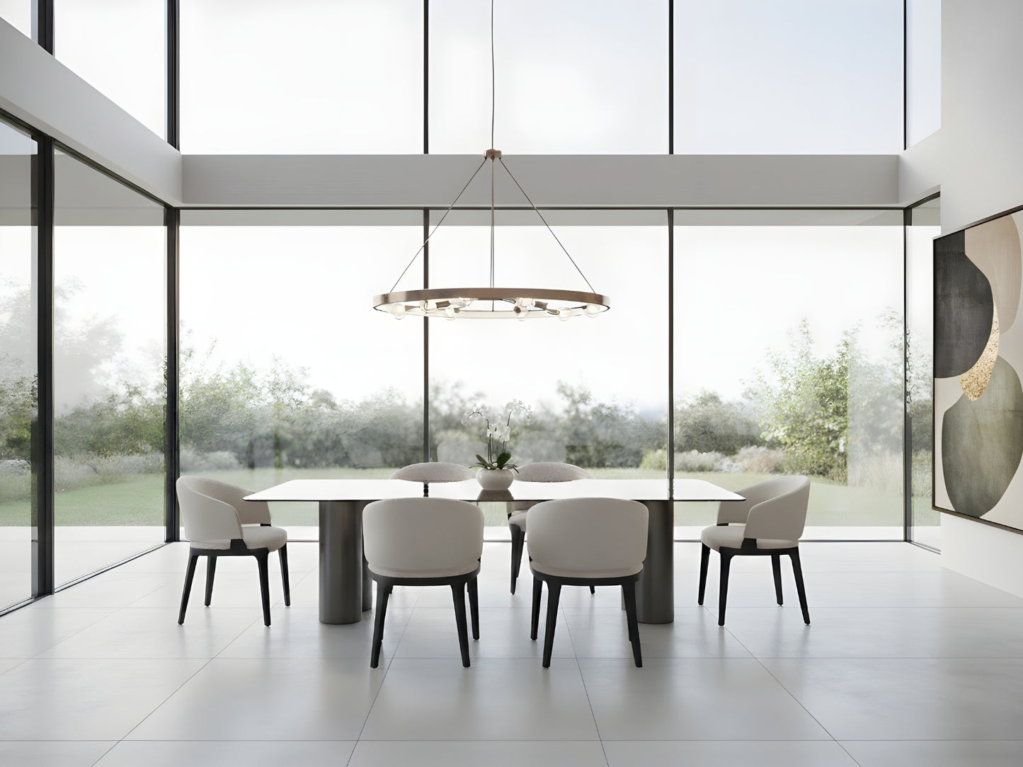 LUCA | BROWN GLASS WATER WAVE