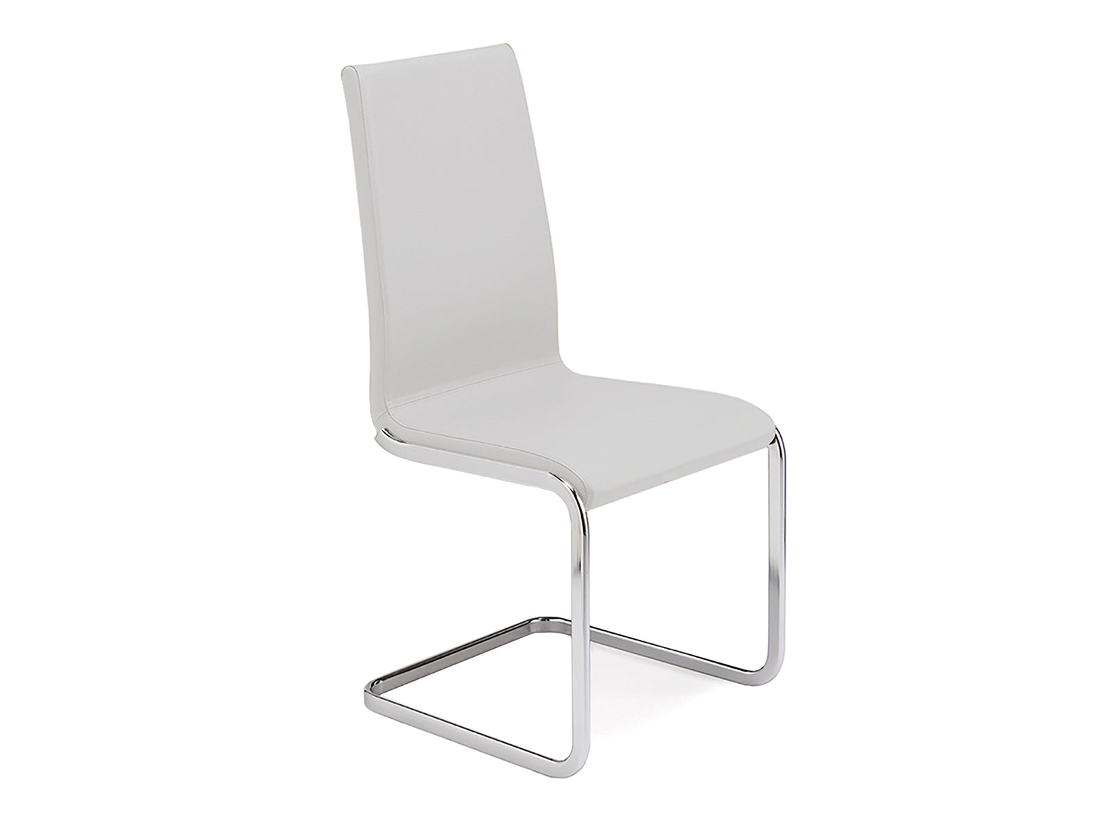 White cantilever 2024 dining chairs