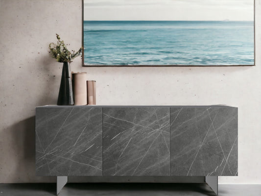 HUGO | GRAY MARBLED PORCELAIN