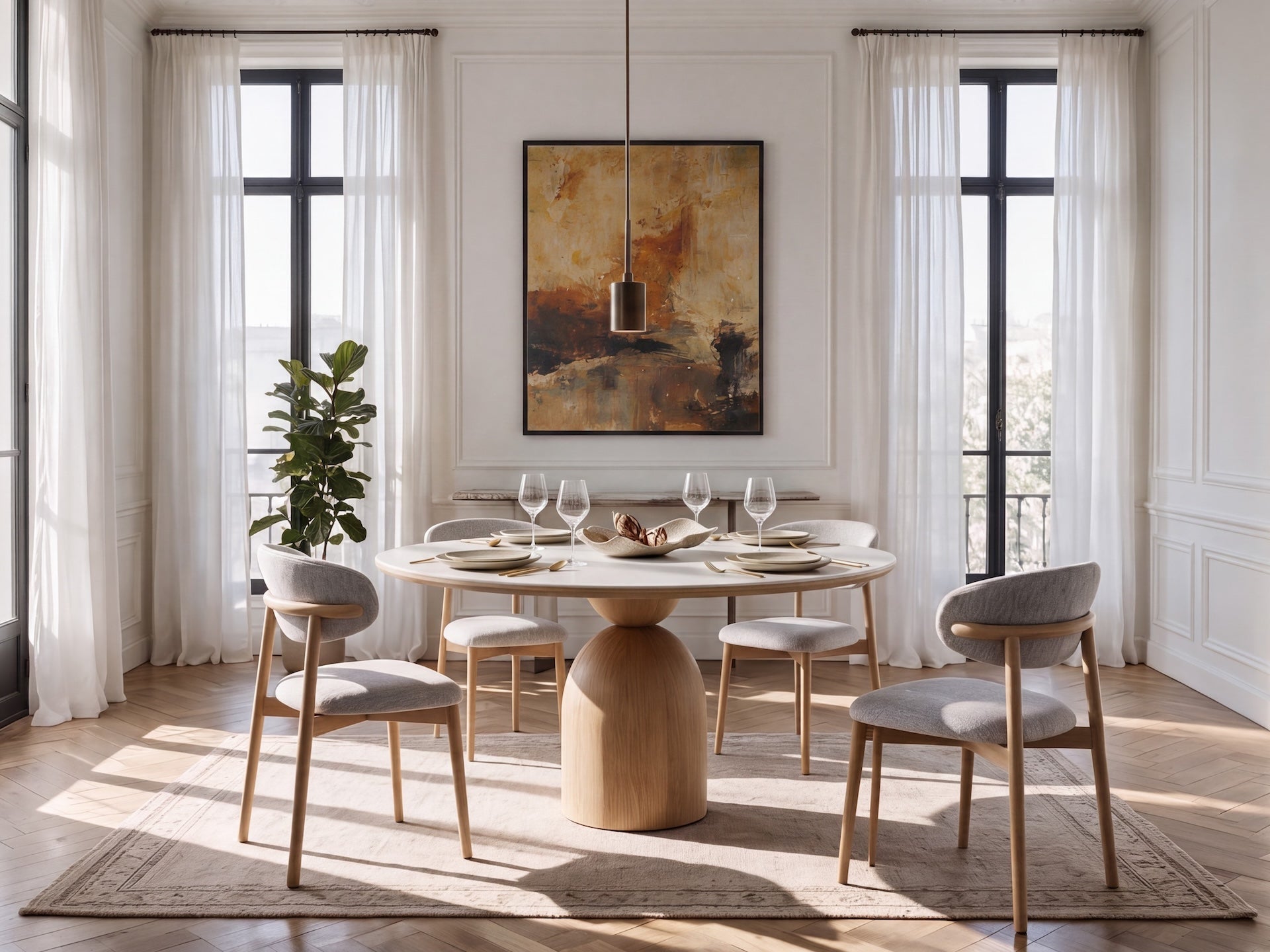 Andrea Round Dining Table