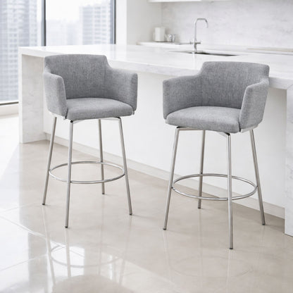 SUZZIE BAR STOOL | GRAY
