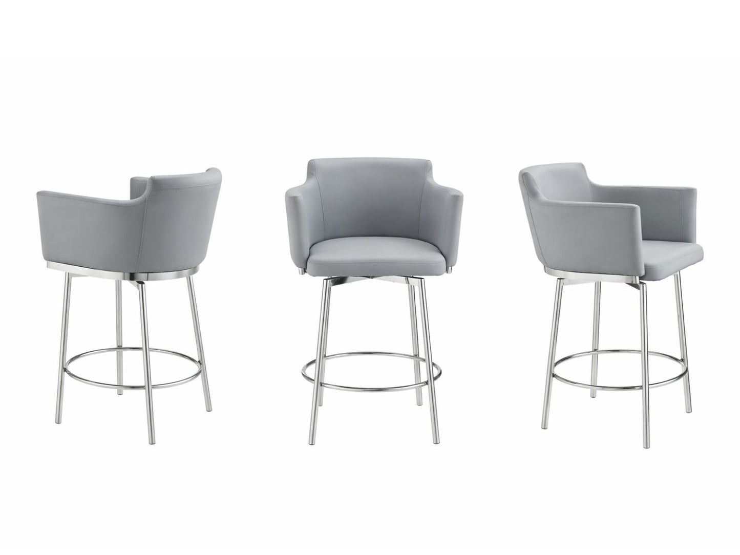 SUZZIE BAR STOOL | LIGHT GRAY