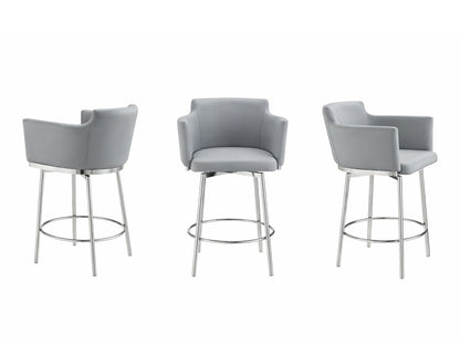 SUZZIE BAR STOOL | LIGHT GRAY