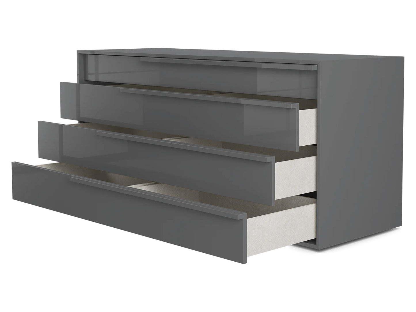 ALESSIO SET  | DARK GRAY HIGH GLOSS