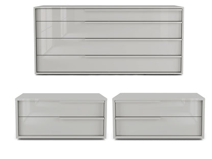 ALESSIO SET  | TAUPE HIGH GLOSS