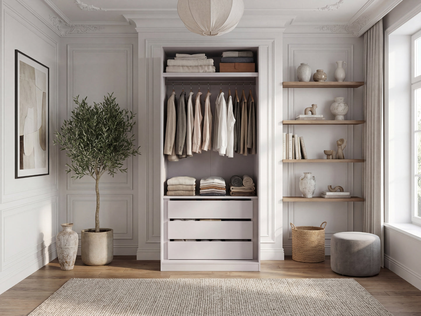 100 HANGER DRAWER V1  | TAUPE