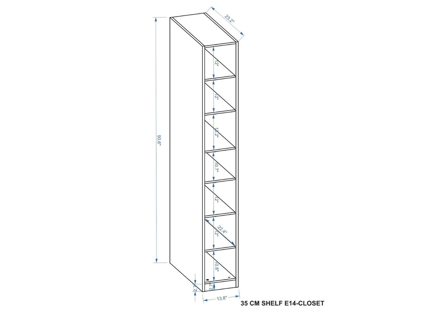 35CM SHELF E14  | TAUPE