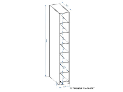 35CM SHELF E14  | TAUPE