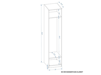 50CM SHELF E20  | TAUPE