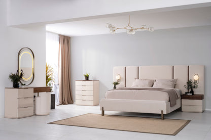 AURELIA LUX KING | BEIGE SOFT FABRIC