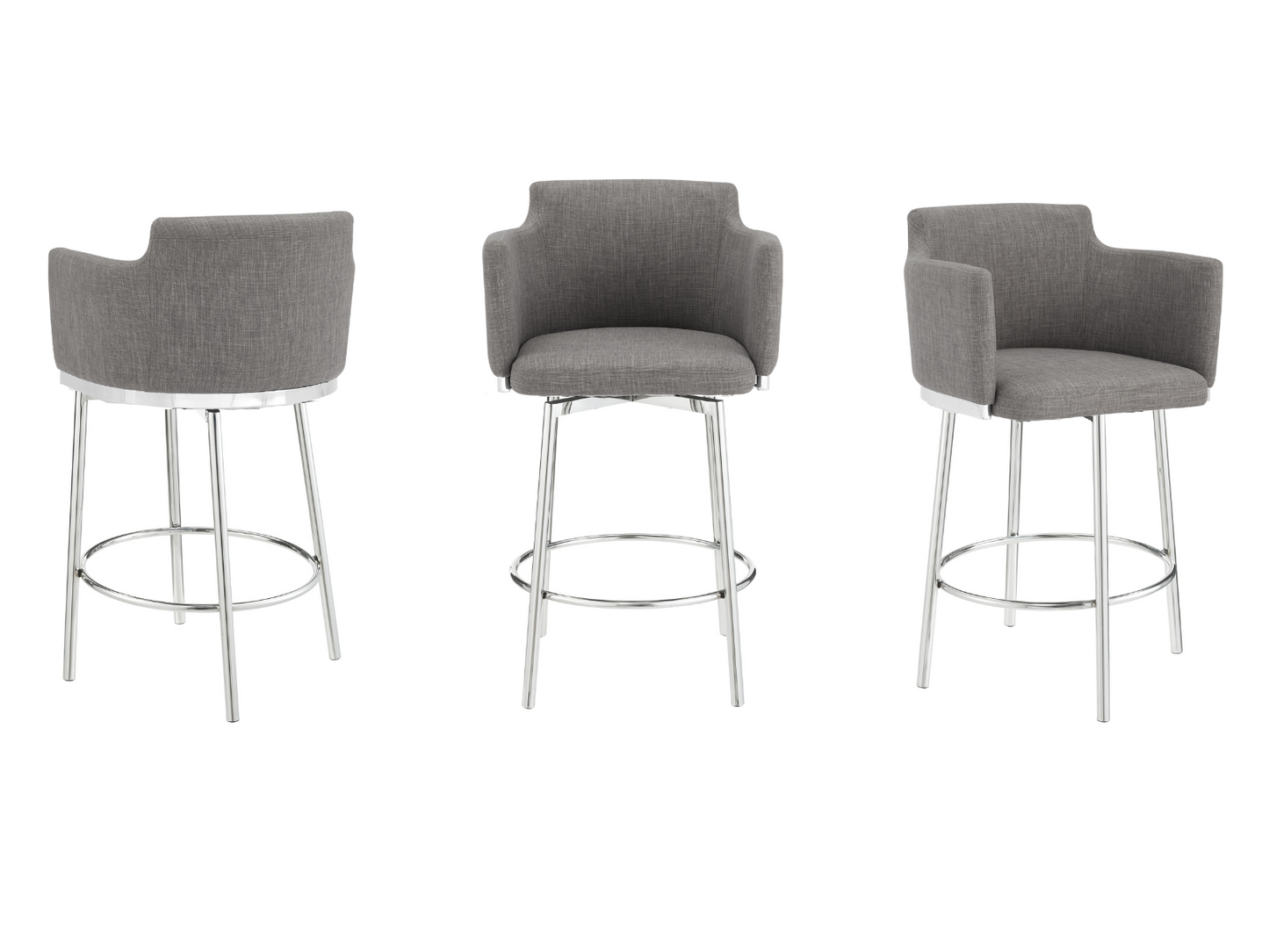 SUZZIE COUNTER STOOL | GRAY